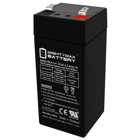 4 Volt 4.5Ah SLA Replacement Battery For SPS Brand SG0445T1